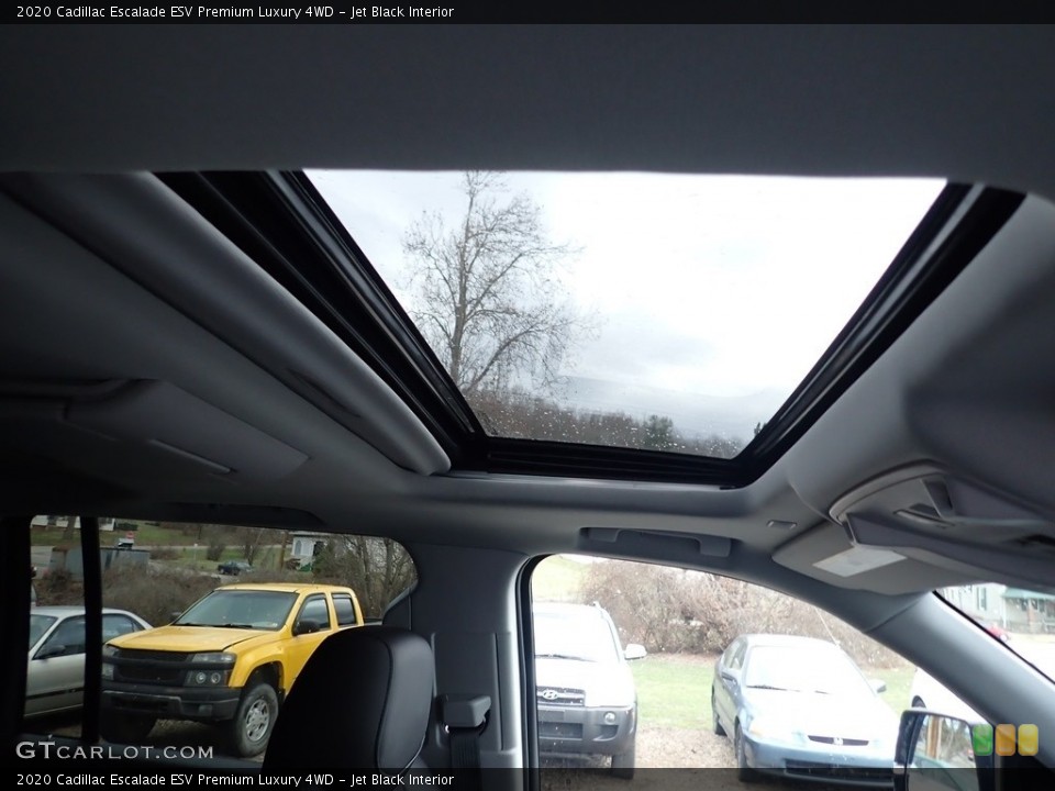 Jet Black Interior Sunroof for the 2020 Cadillac Escalade ESV Premium Luxury 4WD #136768702