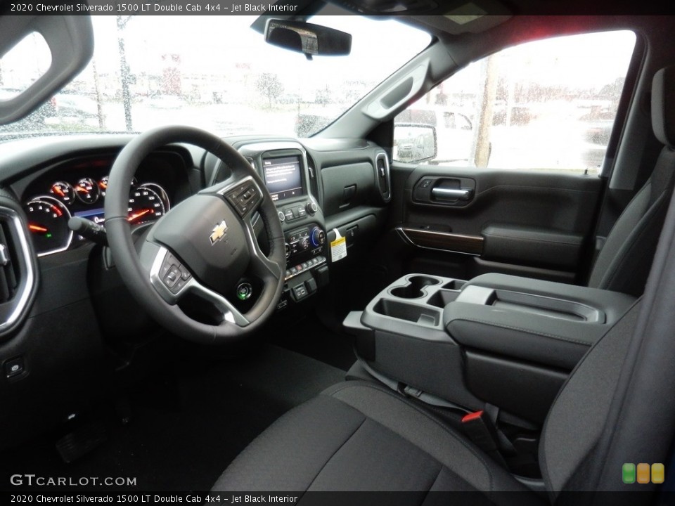 Jet Black Interior Photo for the 2020 Chevrolet Silverado 1500 LT Double Cab 4x4 #136775032