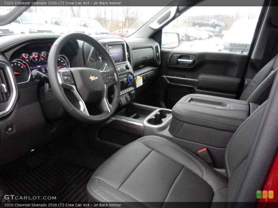 Jet Black Interior Photo for the 2020 Chevrolet Silverado 1500 LTZ Crew Cab 4x4 #136775770
