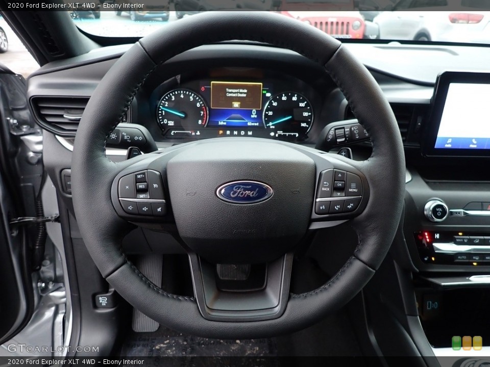 Ebony Interior Steering Wheel for the 2020 Ford Explorer XLT 4WD #136781296