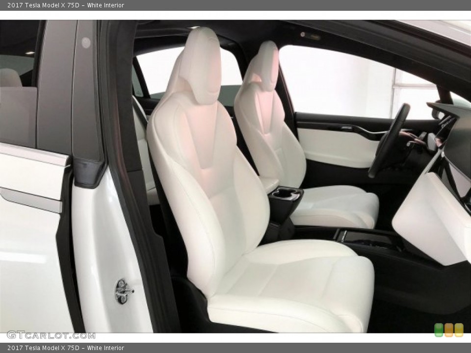 White Interior Front Seat for the 2017 Tesla Model X 75D #136783210
