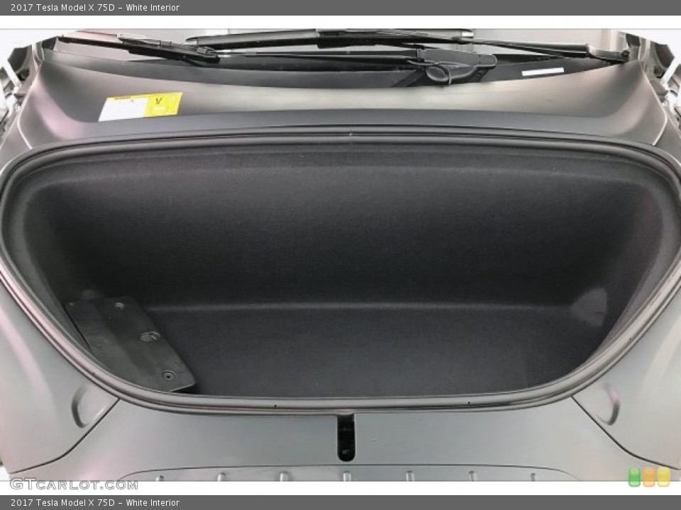 White Interior Trunk for the 2017 Tesla Model X 75D #136783279