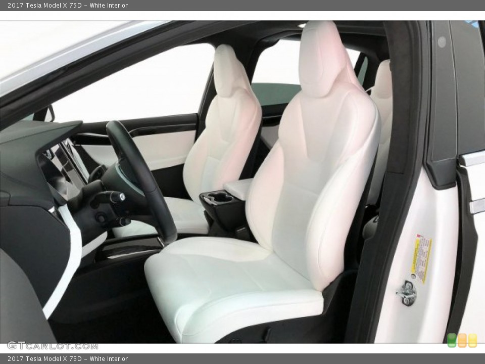 White Interior Front Seat for the 2017 Tesla Model X 75D #136783393