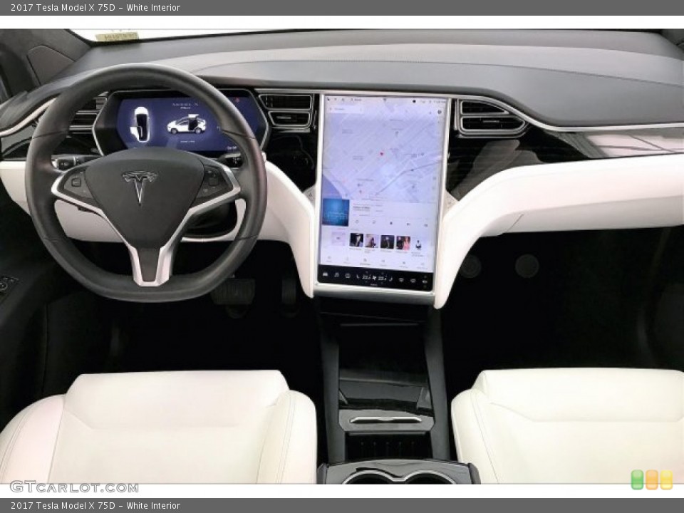 White Interior Photo for the 2017 Tesla Model X 75D #136783459