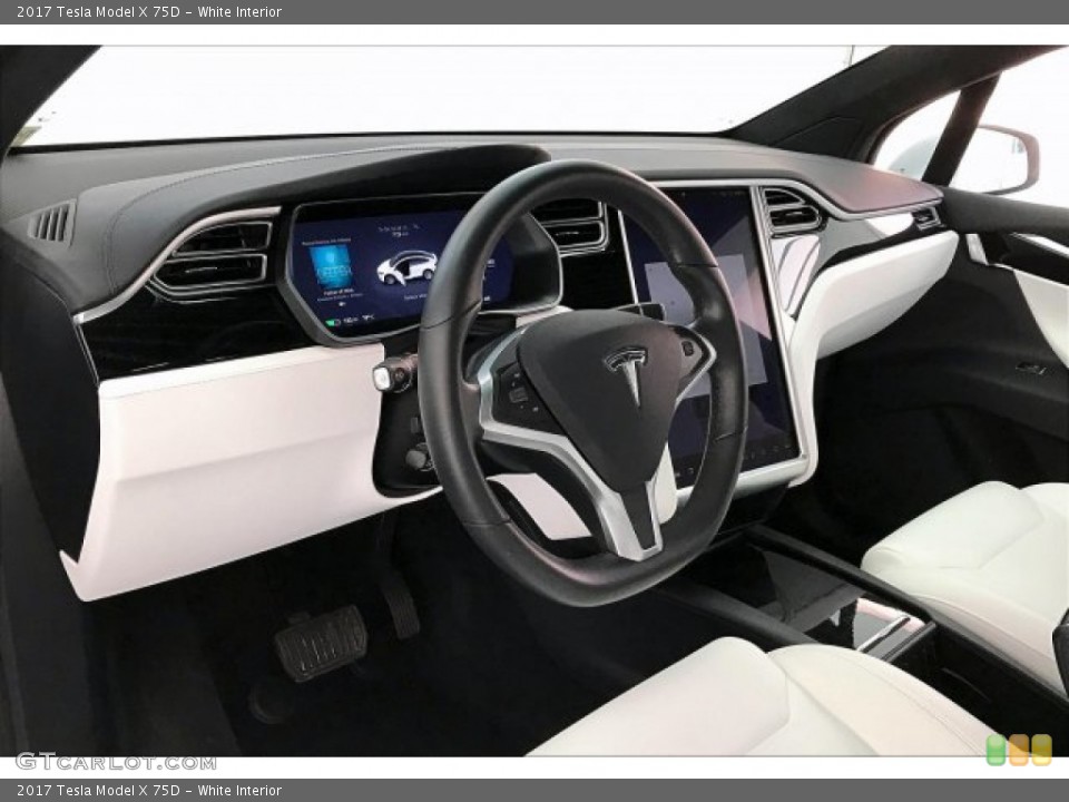 White Interior Photo for the 2017 Tesla Model X 75D #136783579