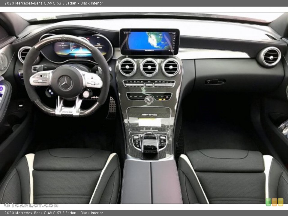 Black Interior Dashboard for the 2020 Mercedes-Benz C AMG 63 S Sedan #136784059
