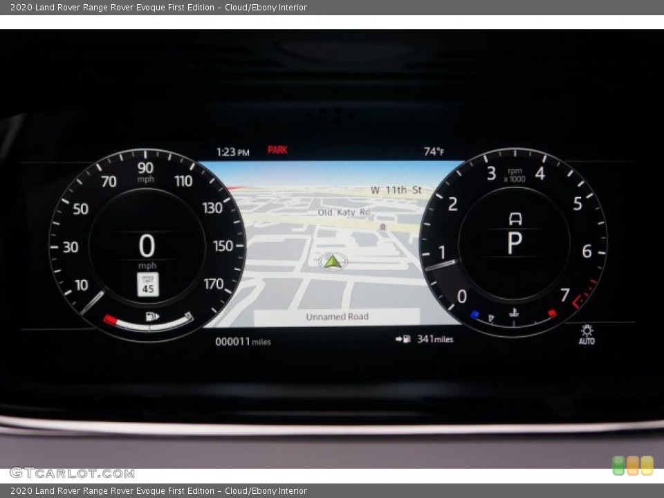 Cloud/Ebony Interior Gauges for the 2020 Land Rover Range Rover Evoque First Edition #136788956