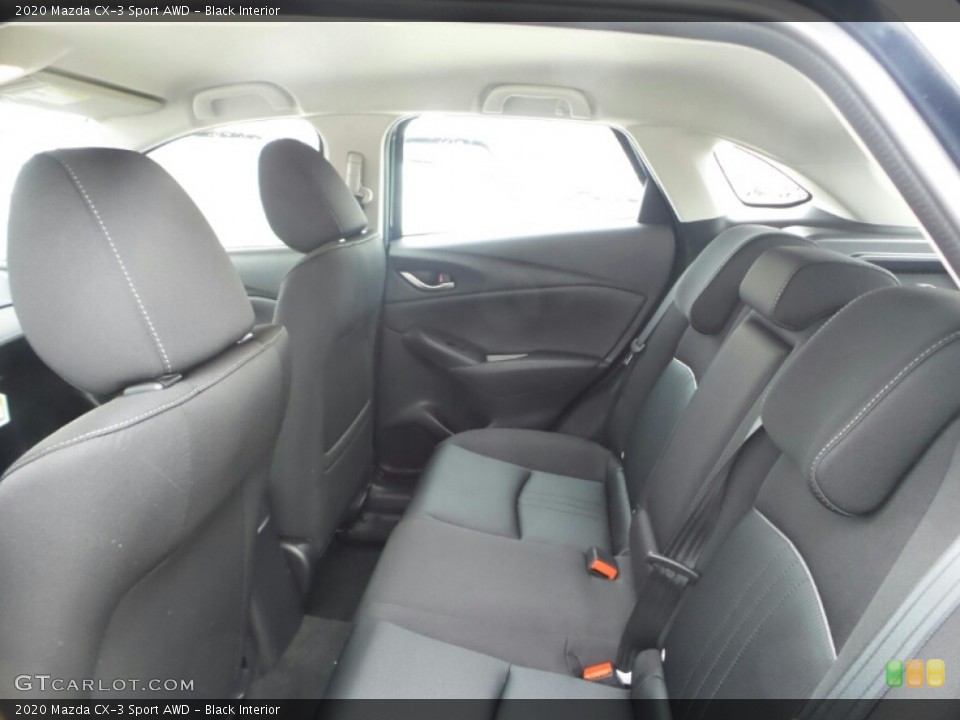 Black Interior Rear Seat for the 2020 Mazda CX-3 Sport AWD #136794260
