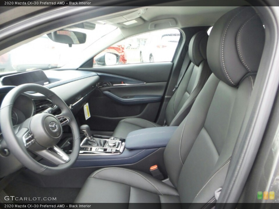 Black Interior Front Seat for the 2020 Mazda CX-30 Preferred AWD #136794668
