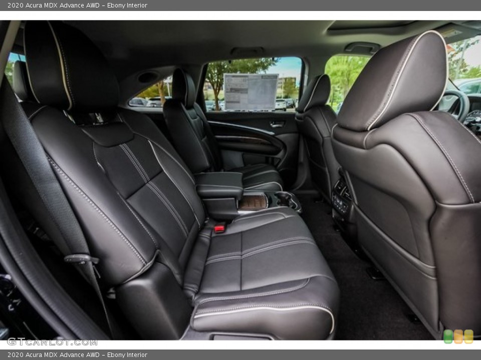 Ebony Interior Rear Seat for the 2020 Acura MDX Advance AWD #136794914