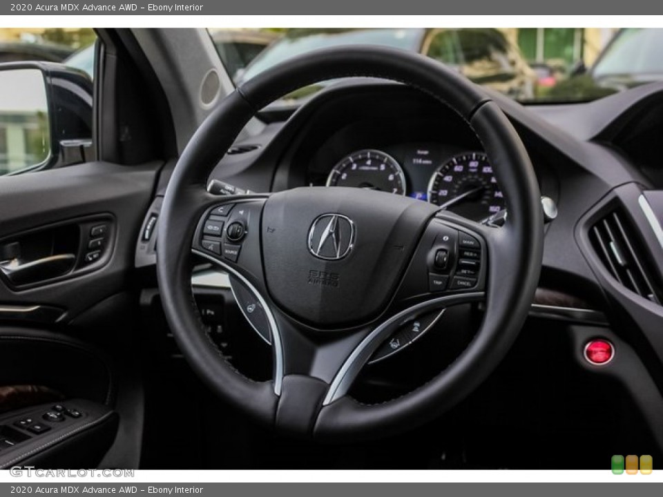 Ebony Interior Steering Wheel for the 2020 Acura MDX Advance AWD #136795031