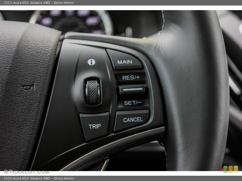 Ebony Interior Steering Wheel for the 2020 Acura MDX Advance AWD #136795274