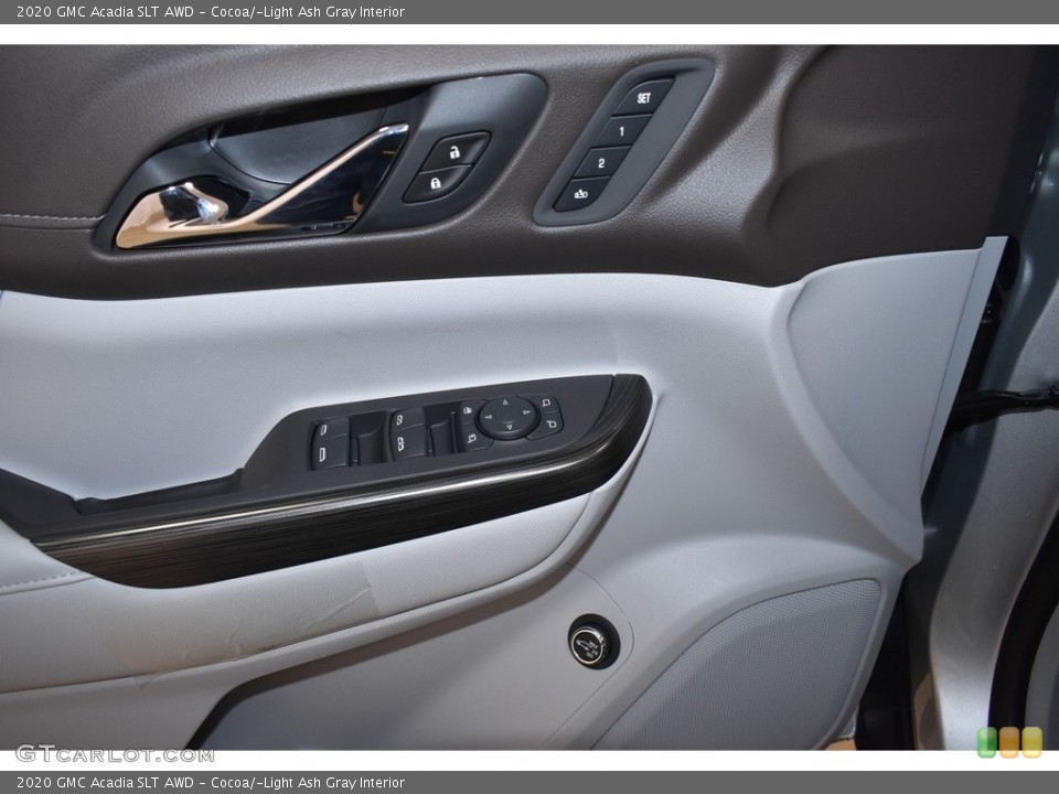 Cocoa/­Light Ash Gray Interior Door Panel for the 2020 GMC Acadia SLT AWD #136796004