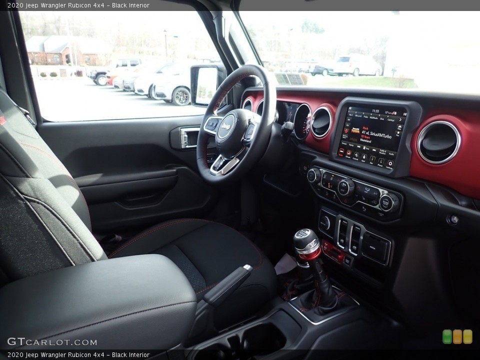 Black Interior Dashboard for the 2020 Jeep Wrangler Rubicon 4x4 #136800785