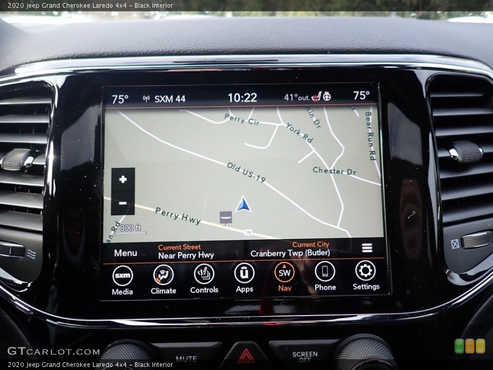 Black Interior Navigation for the 2020 Jeep Grand Cherokee Laredo 4x4 #136801934