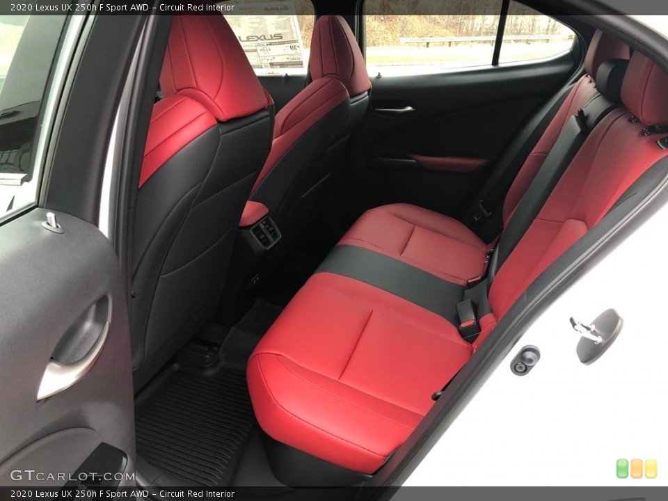 Circuit Red Interior Rear Seat for the 2020 Lexus UX 250h F Sport AWD #136804733