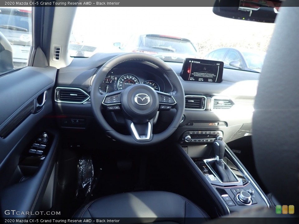 Black Interior Dashboard for the 2020 Mazda CX-5 Grand Touring Reserve AWD #136805018