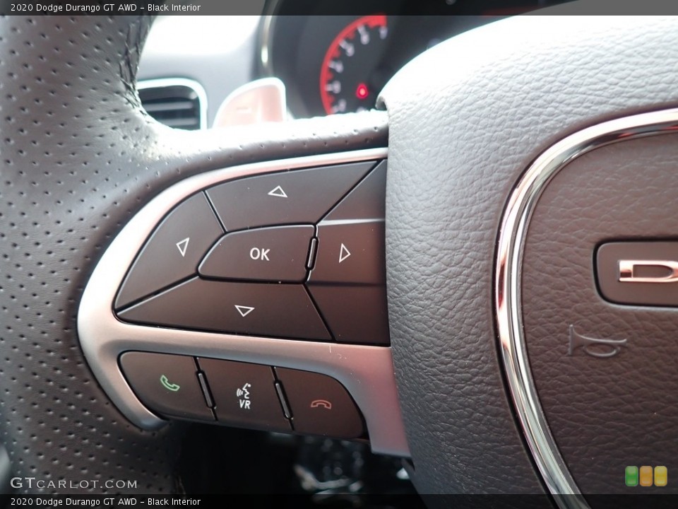 Black Interior Steering Wheel for the 2020 Dodge Durango GT AWD #136807049
