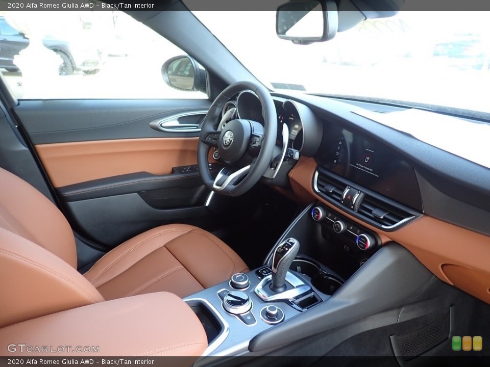 Black/Tan Interior Dashboard for the 2020 Alfa Romeo Giulia AWD #136808492