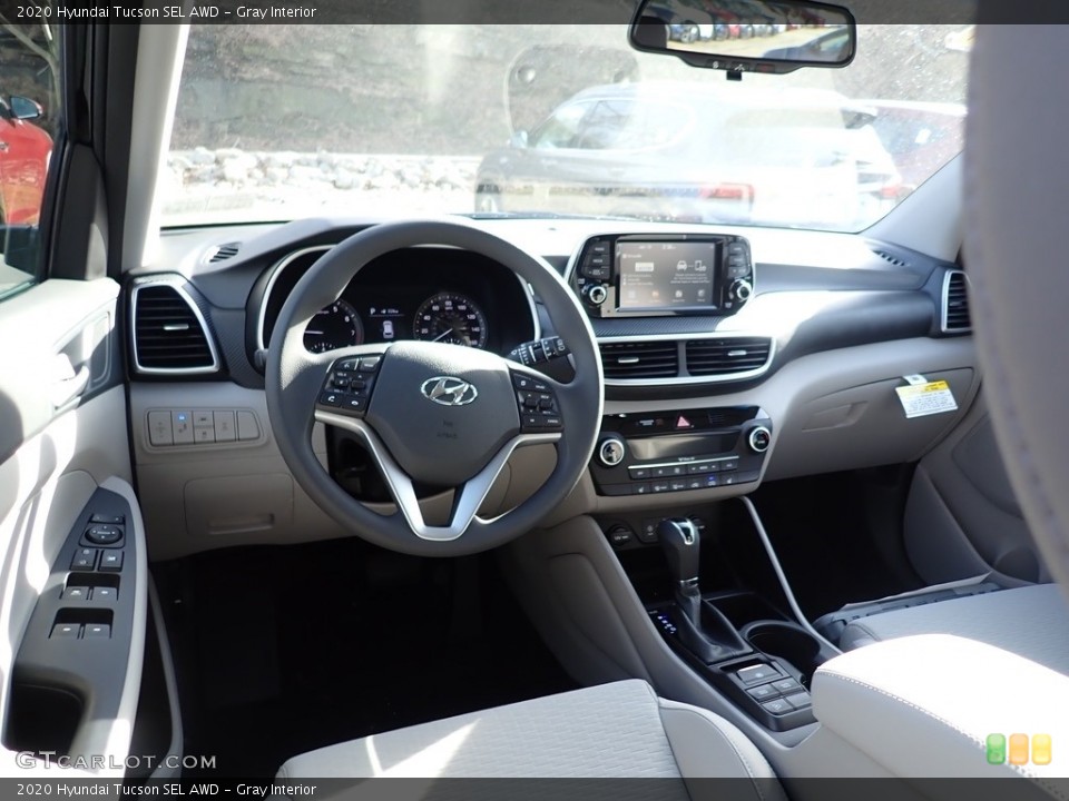 Gray Interior Dashboard for the 2020 Hyundai Tucson SEL AWD #136808900