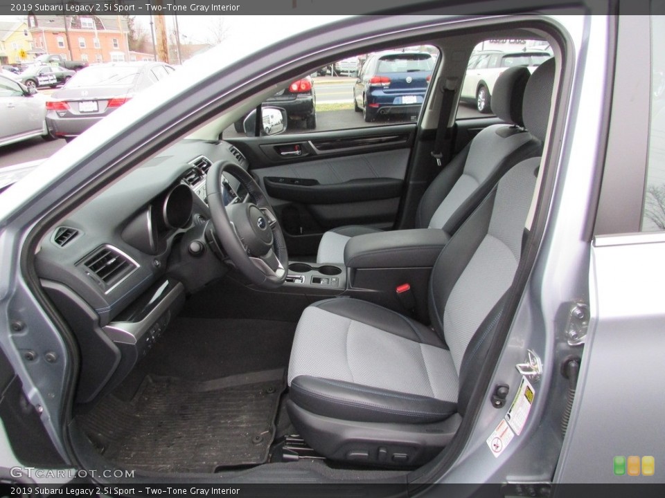 Two-Tone Gray Interior Front Seat for the 2019 Subaru Legacy 2.5i Sport #136811063