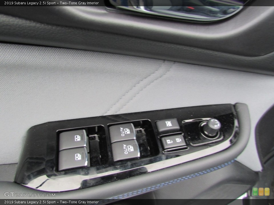 Two-Tone Gray Interior Controls for the 2019 Subaru Legacy 2.5i Sport #136811096