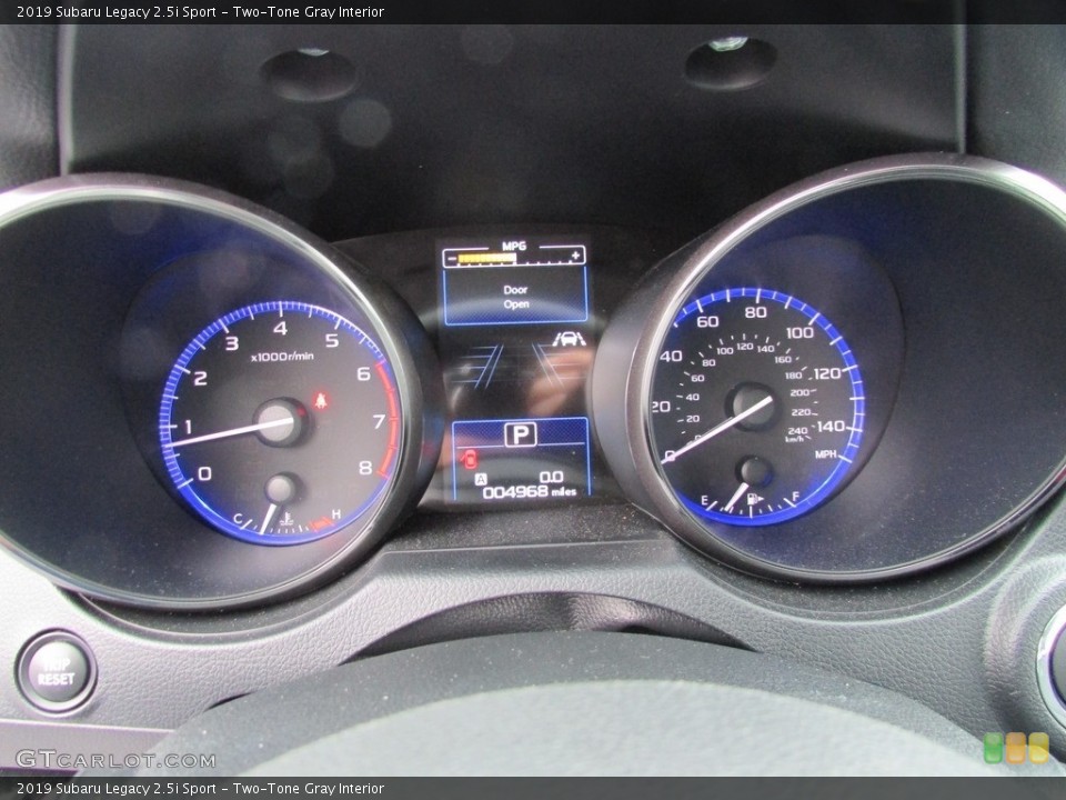 Two-Tone Gray Interior Gauges for the 2019 Subaru Legacy 2.5i Sport #136811267