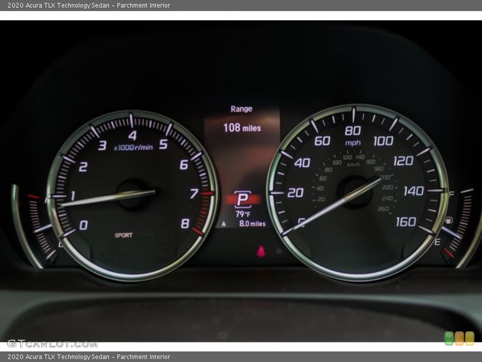 Parchment Interior Gauges for the 2020 Acura TLX Technology Sedan #136811747