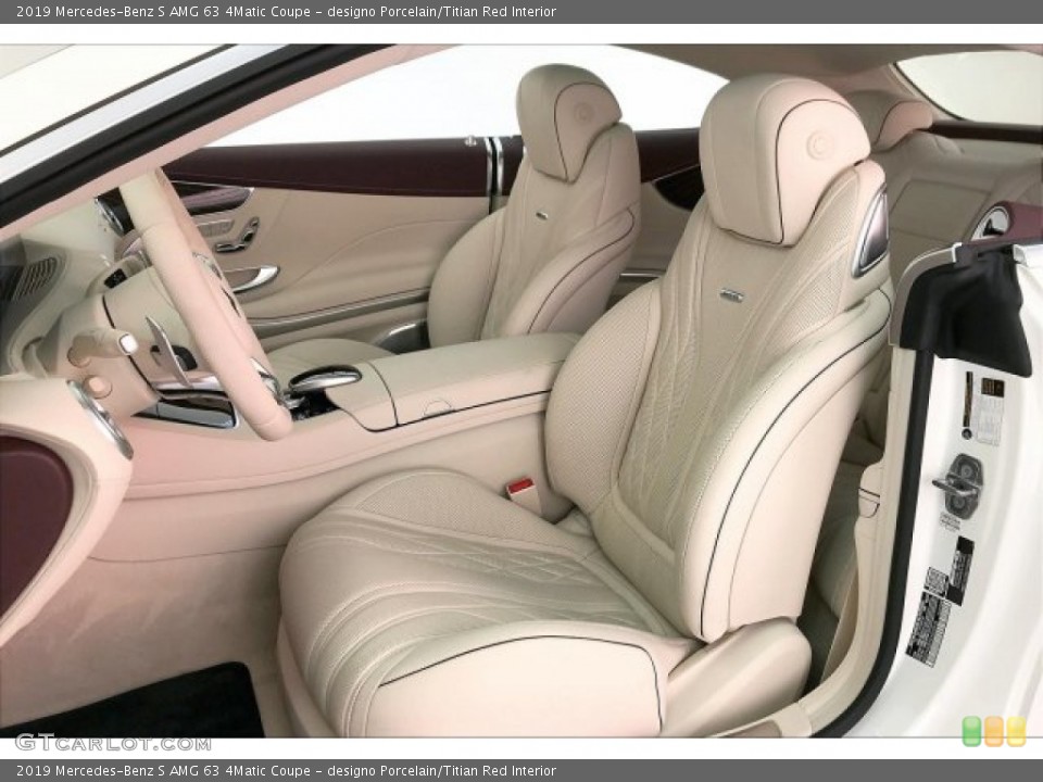 designo Porcelain/Titian Red Interior Photo for the 2019 Mercedes-Benz S AMG 63 4Matic Coupe #136811915