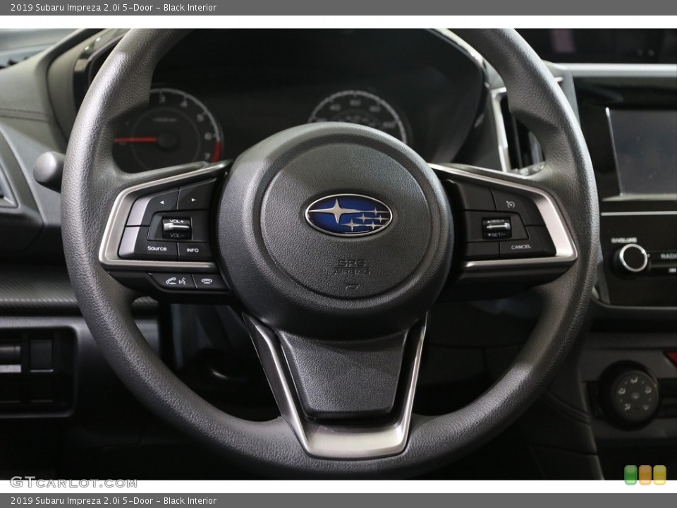 Black Interior Steering Wheel for the 2019 Subaru Impreza 2.0i 5-Door #136818678