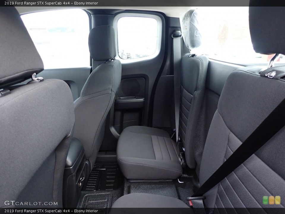 Ebony Interior Rear Seat for the 2019 Ford Ranger STX SuperCab 4x4 #136819737