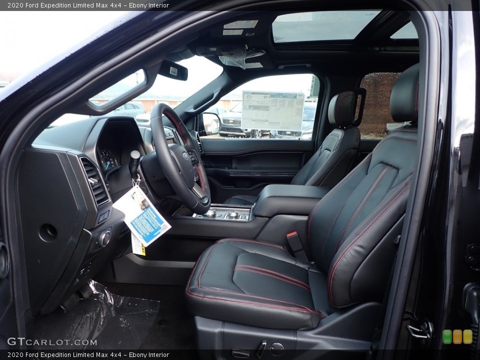Ebony Interior Front Seat for the 2020 Ford Expedition Limited Max 4x4 #136820750