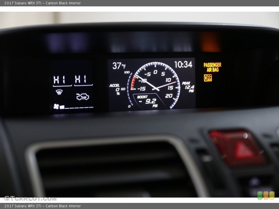 Carbon Black Interior Controls for the 2017 Subaru WRX STI #136820898
