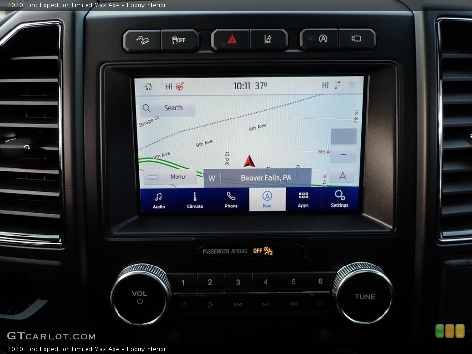 Ebony Interior Navigation for the 2020 Ford Expedition Limited Max 4x4 #136820961