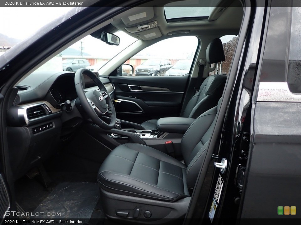 Black Interior Front Seat for the 2020 Kia Telluride EX AWD #136821288