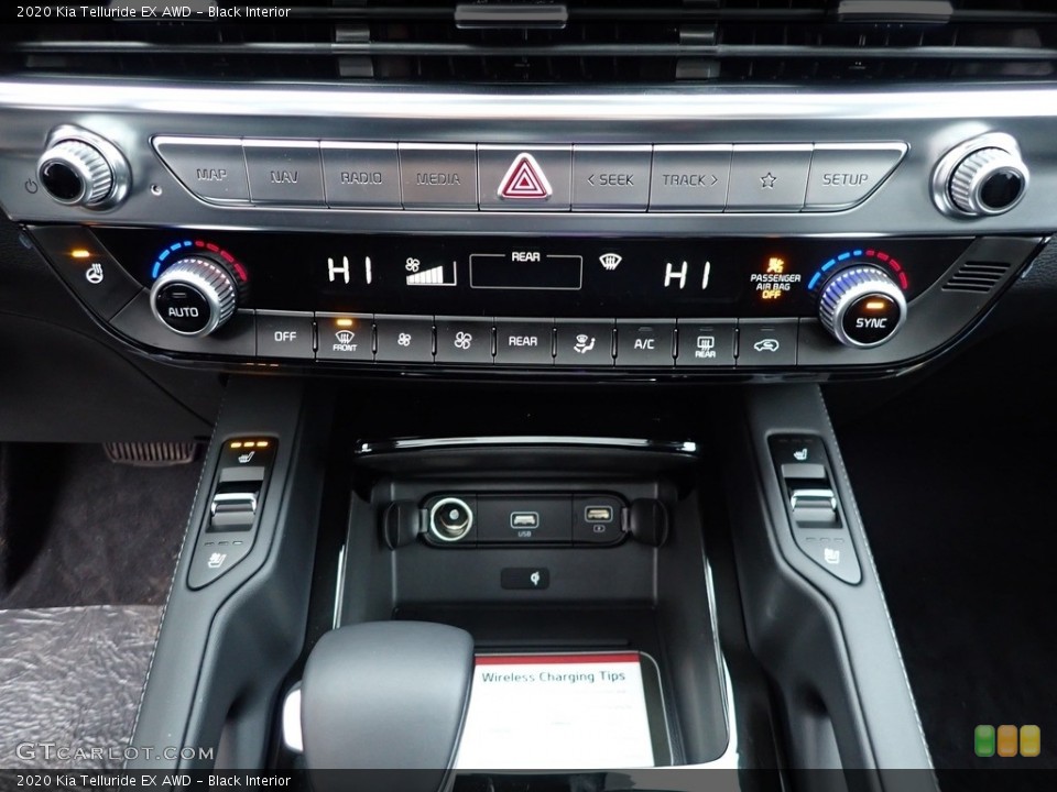 Black Interior Controls for the 2020 Kia Telluride EX AWD #136821414