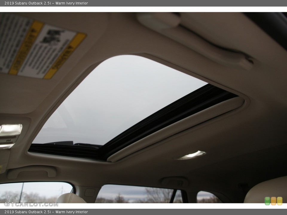 Warm Ivory Interior Sunroof for the 2019 Subaru Outback 2.5i #136823427