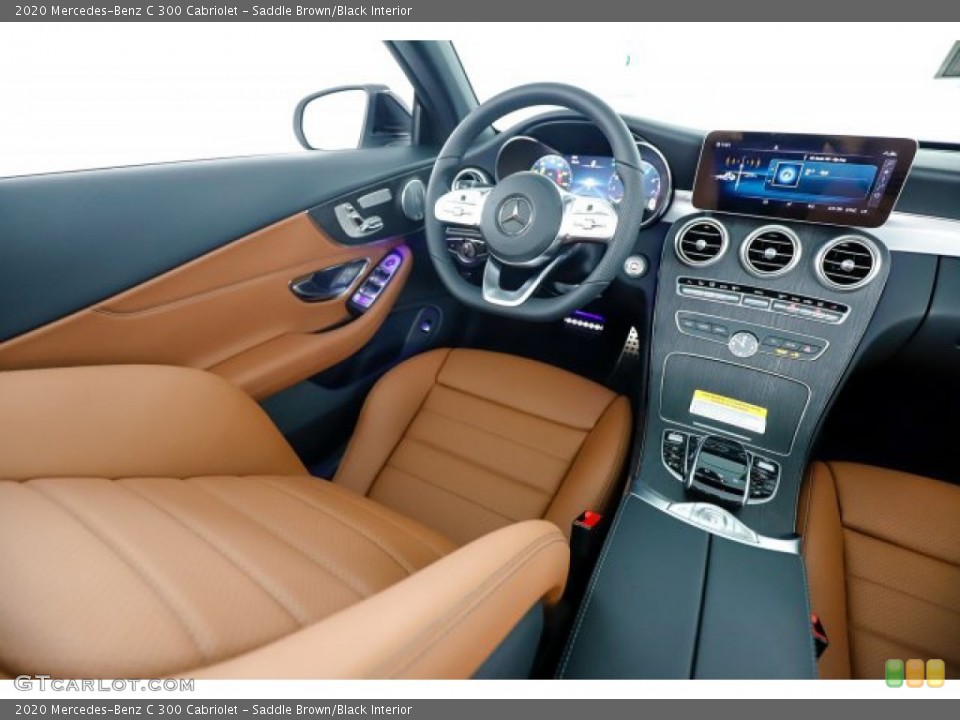 Saddle Brown/Black Interior Controls for the 2020 Mercedes-Benz C 300 Cabriolet #136825914
