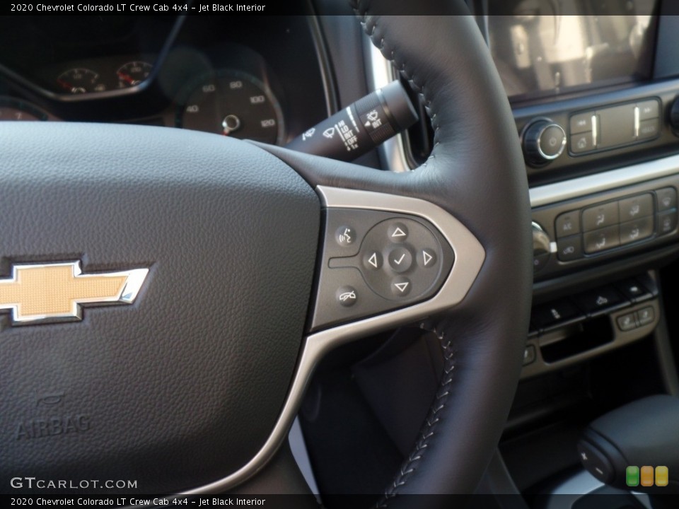 Jet Black Interior Steering Wheel for the 2020 Chevrolet Colorado LT Crew Cab 4x4 #136827235
