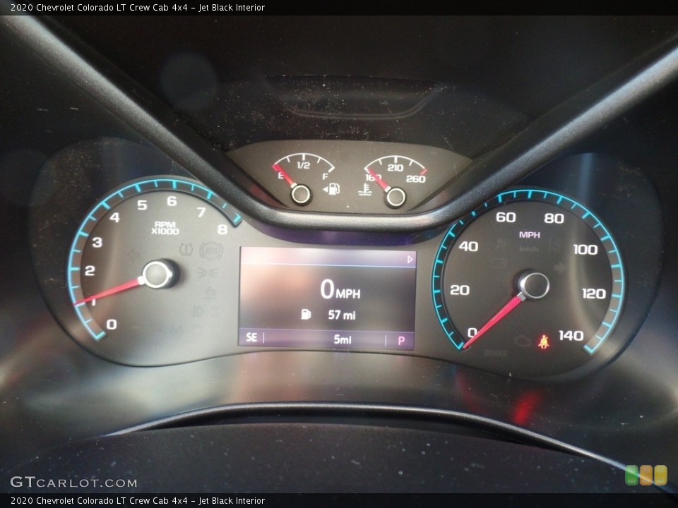 Jet Black Interior Gauges for the 2020 Chevrolet Colorado LT Crew Cab 4x4 #136827343