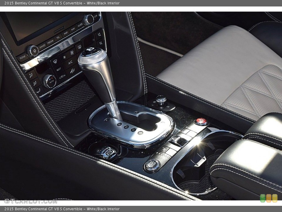 White/Black Interior Transmission for the 2015 Bentley Continental GT V8 S Convertible #136827610