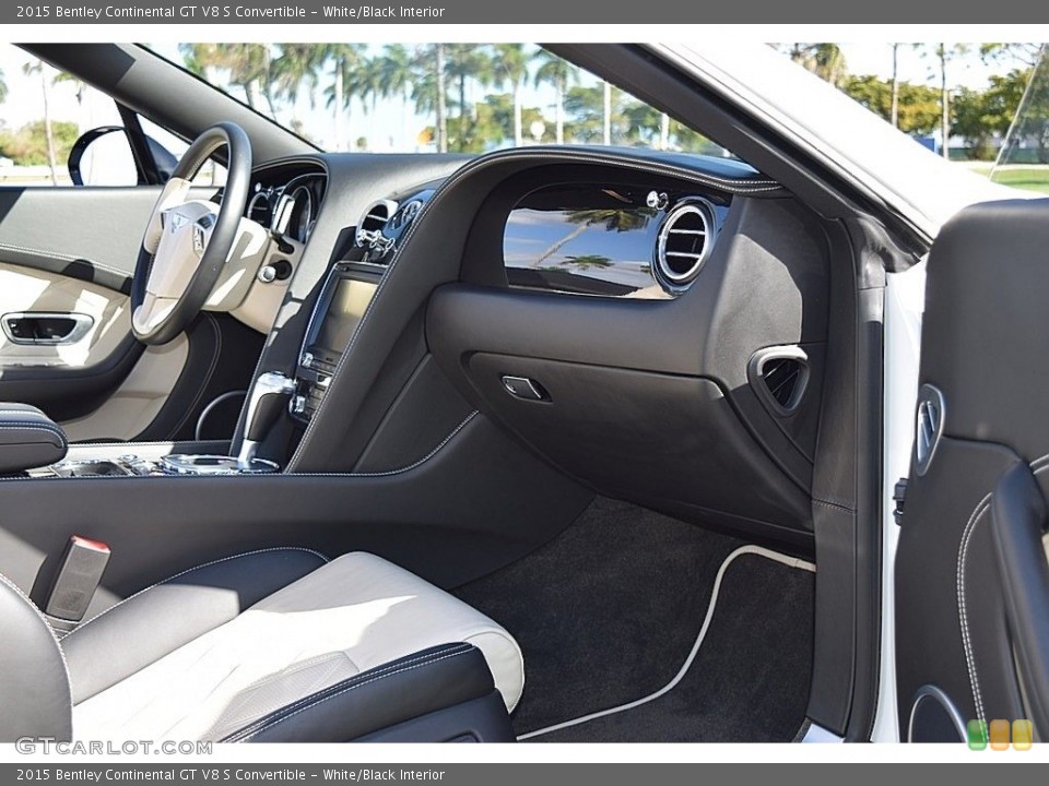 White/Black Interior Dashboard for the 2015 Bentley Continental GT V8 S Convertible #136827733