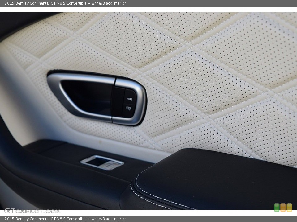 White/Black Interior Door Panel for the 2015 Bentley Continental GT V8 S Convertible #136827829