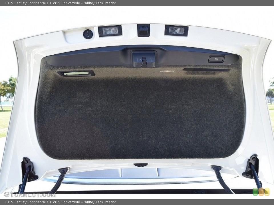 White/Black Interior Trunk for the 2015 Bentley Continental GT V8 S Convertible #136827850