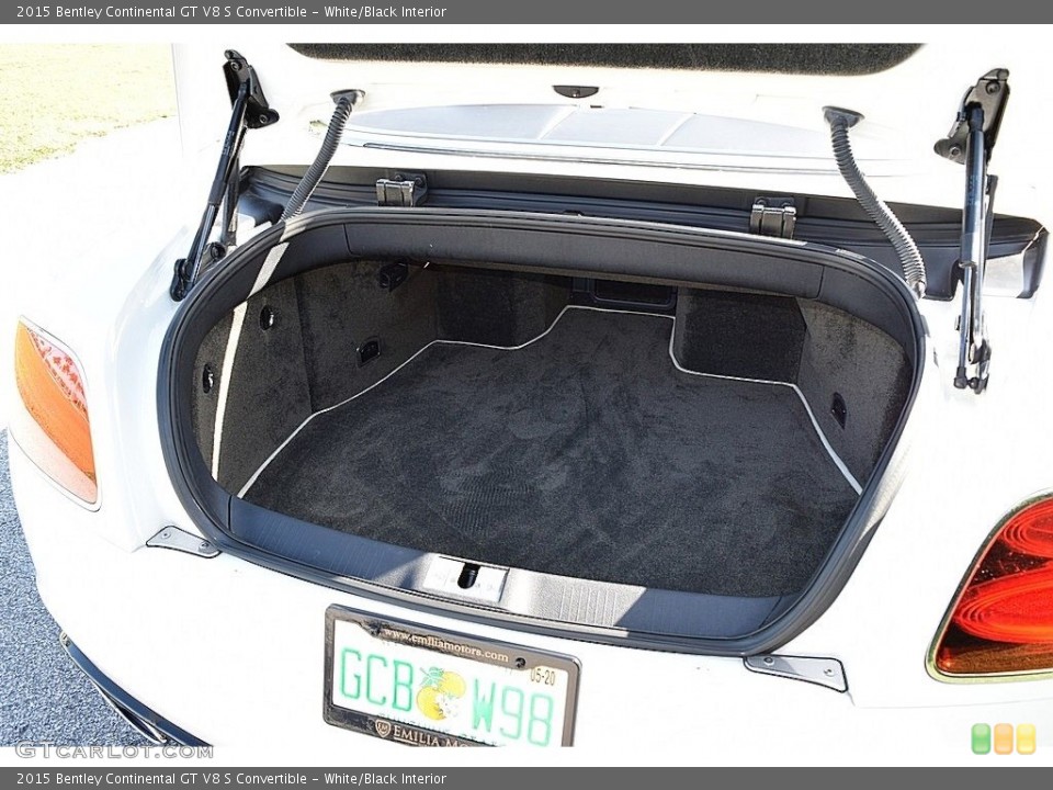 White/Black Interior Trunk for the 2015 Bentley Continental GT V8 S Convertible #136827874