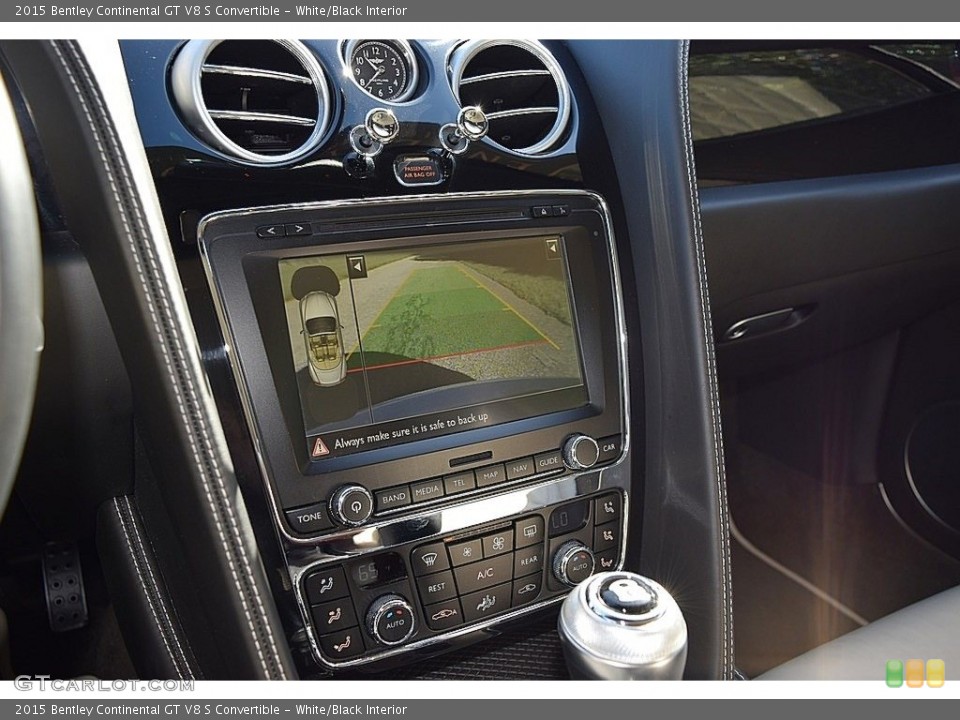 White/Black Interior Navigation for the 2015 Bentley Continental GT V8 S Convertible #136828087