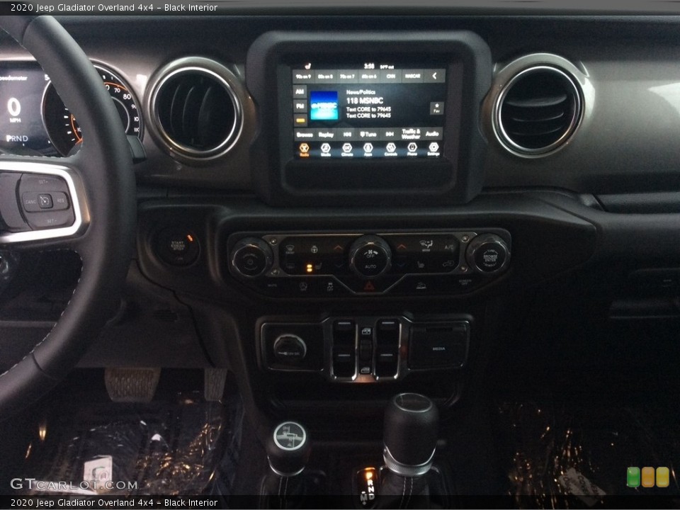 Black Interior Controls for the 2020 Jeep Gladiator Overland 4x4 #136830271