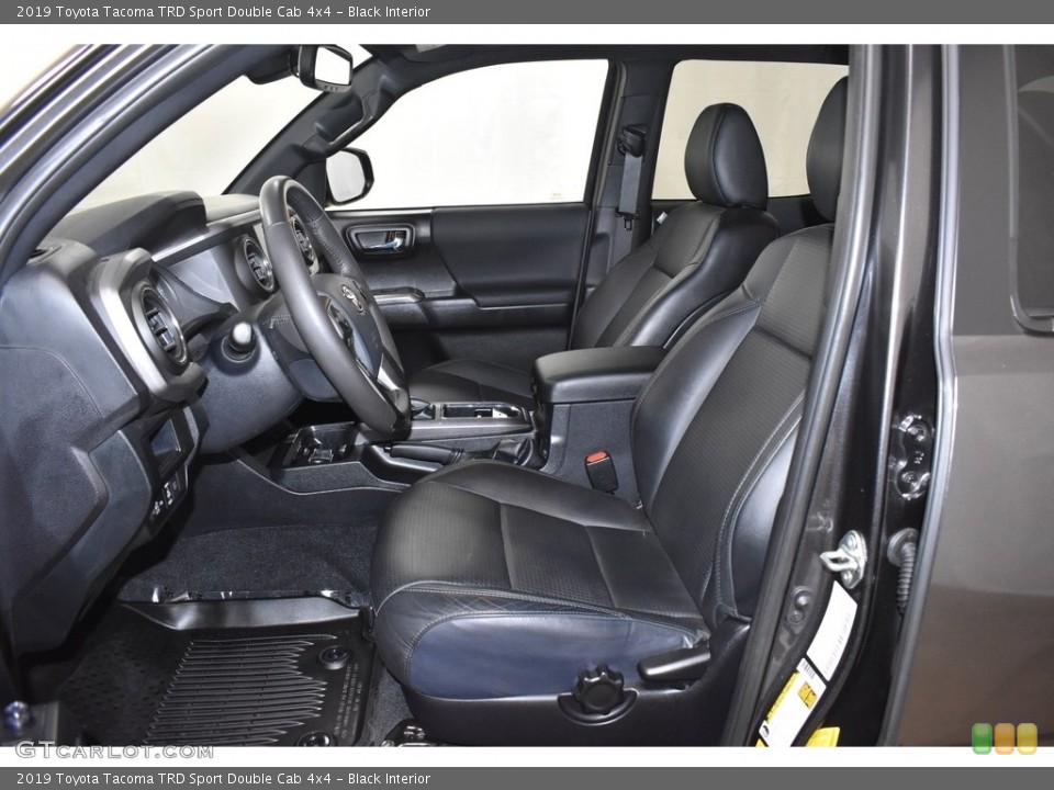 Black Interior Front Seat for the 2019 Toyota Tacoma TRD Sport Double Cab 4x4 #136830733