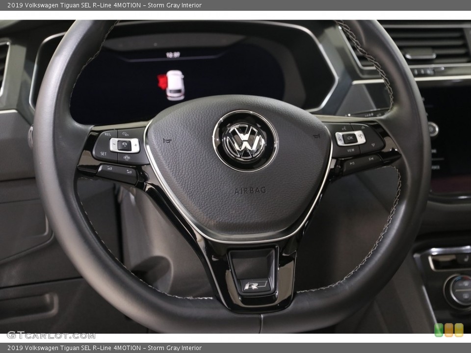 Storm Gray Interior Steering Wheel for the 2019 Volkswagen Tiguan SEL R-Line 4MOTION #136833376