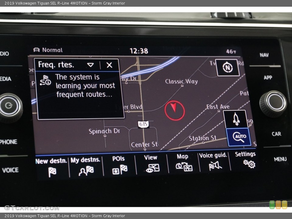 Storm Gray Interior Navigation for the 2019 Volkswagen Tiguan SEL R-Line 4MOTION #136833472
